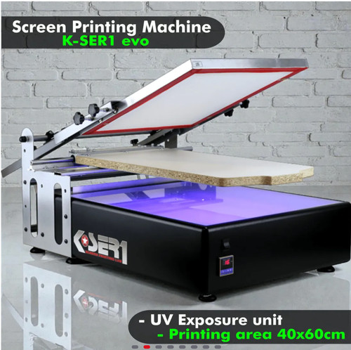 Screen printing machine with - machine,